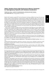 DASH: Deadline-Aware High-Performance Memory Scheduler for Heterogeneous Systems with Hardware Accelerators