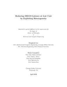 Reducing DRAM Latency at Low Cost by Exploiting Heterogeneity