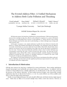 The Evicted-Address Filter: A Unified Mechanism