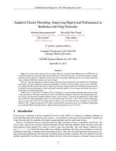 Adaptive Cluster Throttling: Improving High-Load Performance in Bufferless On-Chip Networks