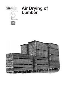 Air Drying of Lumber United States Department of