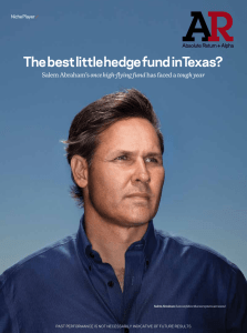 The best little hedge fund in Texas? once high-flying fund Niche Player