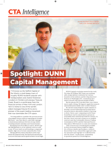 I Spotlight: DUNN Capital Management