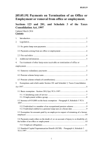 [05.05.19]  Payments  on  Termination  of ... Employment or removal from office or employment.