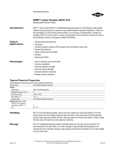 DOW™ Latex Powder (DLP) 212