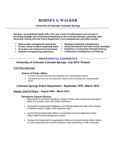 RODNEY S. WALKER University of Colorado Colorado Springs
