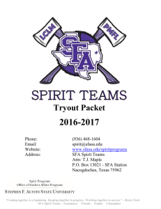 2016-2017  Tryout Packet