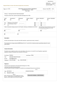 Amendment No. (req. for Amendments *) SECURITIES AND EXCHANGE COMMISSION 05 - *