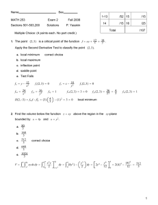 Name Sec 1-13 /52 15