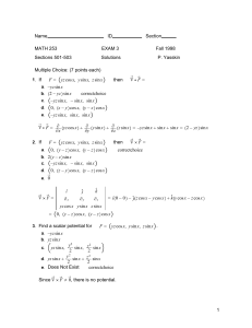 Name ID Section MATH 253