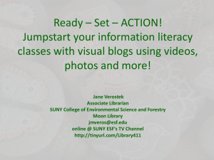 Ready – Set – ACTION! Jumpstart your information literacy photos and more!