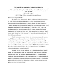 Final Report for 2011 Edna Bailey Sussman Internship Grant