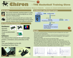 Chiron - THE Basketball Training Glove Motivation Architecture and Design Concepts