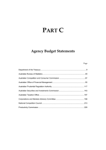 P C ART Agency Budget Statements