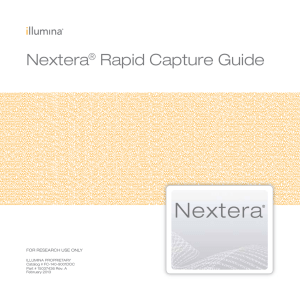 Nextera Rapid Capture Guide ® FOR RESEARCH USE ONLY