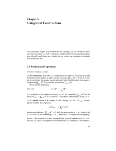 Categorical Constructions Chapter 3