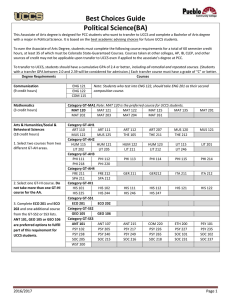 Best Choices Guide Political Science(BA)