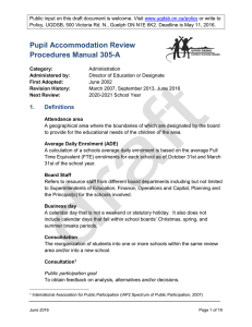 Pupil Accommodation Review Procedures Manual 305-A