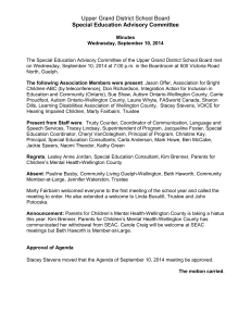 Upper Grand District School Board Special Education Advisory Committee