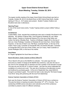 Upper Grand District School Board Board Meeting, Tuesday, October 28, 2014 Minutes