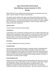 Upper Grand District School Board Board Meeting, Tuesday, December 16, 2014 Minutes