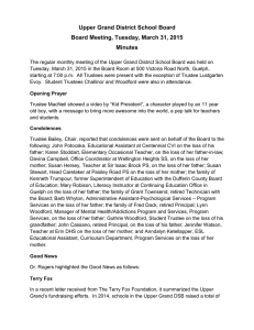 Upper Grand District School Board Board Meeting, Tuesday, March 31, 2015 Minutes