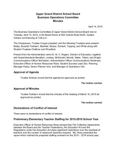 Upper Grand District School Board Business Operations Committee Minutes