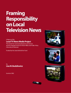 Framing Responsibility on Local Television News