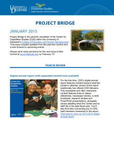 PROJECT BRIDGE JANUARY 2015