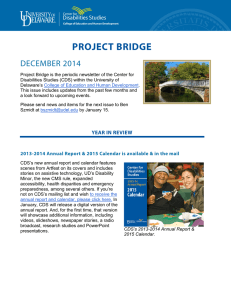 PROJECT BRIDGE DECEMBER 2014