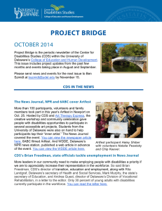 PROJECT BRIDGE OCTOBER 2014