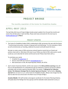 PROJECT BRIDGE APRIL-MAY  2013