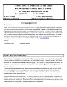 SCHOOL COUNCIL INTERNET SAFETY GUIDE ROCKWOOD CENTENNIAL PUBLIC SCHOOL