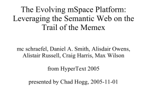 The Evolving mSpace Platform: Leveraging the Semantic Web on the