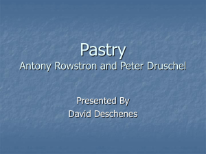 Pastry Antony Rowstron and Peter Druschel Presented By David Deschenes