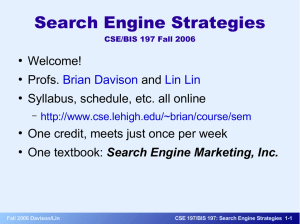 Search Engine Strategies