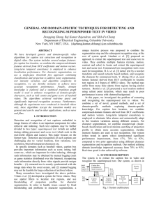 GENERAL AND DOMAIN-SPECIFIC TECHNIQUES FOR DETECTING AND