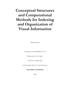 Conceptual Structures and Computational Methods for Indexing and Organization of