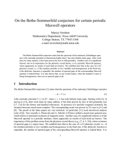 On the Bethe-Sommerfeld conjecture for certain periodic Maxwell operators