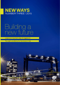 Building a new future NEW WAYS NUMBER THREE | 2015