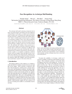 Face Recognition via Archetype Hull Ranking