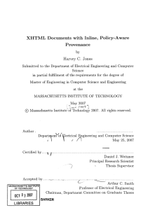 XHTML  Documents  with  Inline,  Policy-Aware Provenance C.