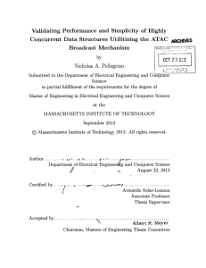 Validating  Performance  and  Simplicity  of ... Concurrent Data  Structures Utilitizing  the  ATAC