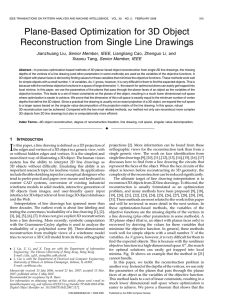 Plane-Based Optimization for 3D Object Reconstruction from Single Line Drawings