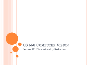 CS 558 C V OMPUTER ISION