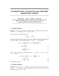 Zeta Hull Pursuits: Learning Nonconvex Data Hulls Supplementary Material