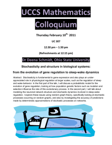 UCCS Mathematics  Colloquium  Dr Deena Schmidt, Ohio State University  Thursday February 10
