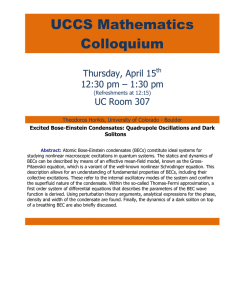 UCCS Mathematics Colloquium Thursday, April 15