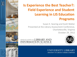 Is Experience the Best Teacher?: Field Experience and Student Programs