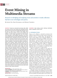 Event Mining in Multimedia Streams